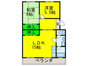 ハイツ西取石の物件間取画像